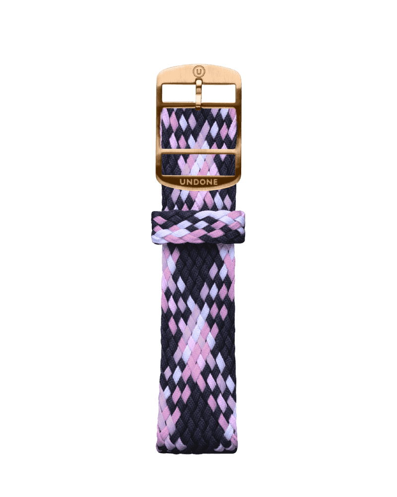 Perlon Pattern Pink / Navy / White